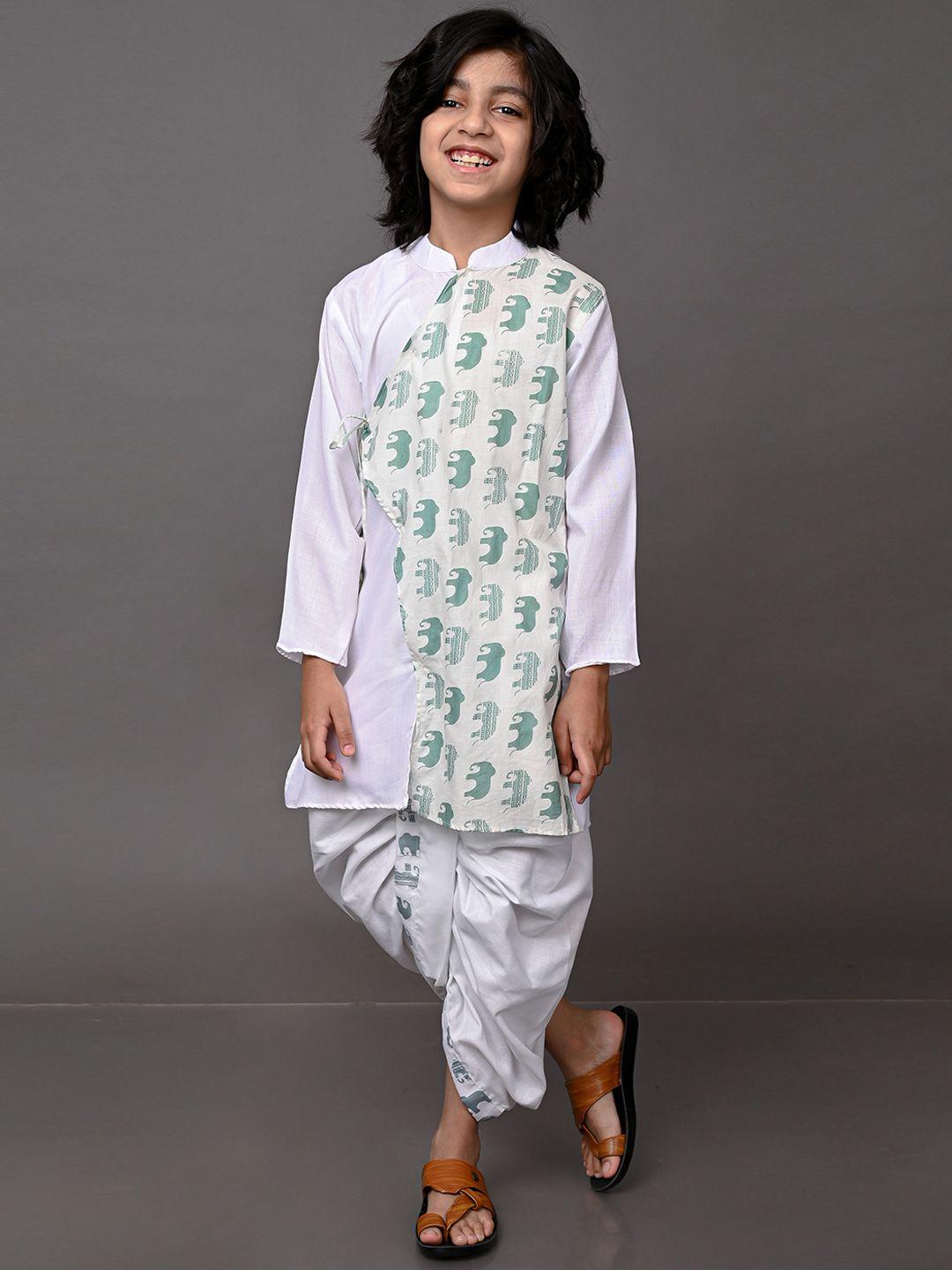 vesham-boys-white-ethnic-motifs-printed-kurta-with-dhoti-pants