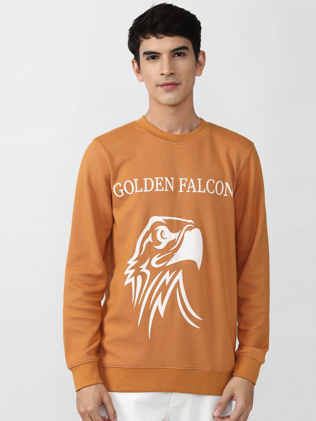 forever-21-men-orange-printed-sweatshirt