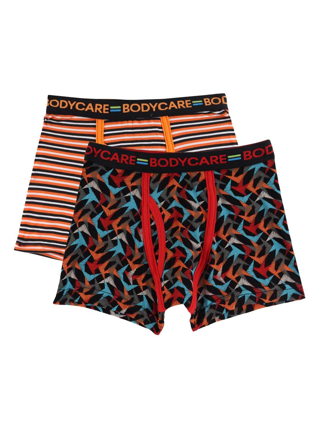 bodycare-kids-boys-pack-of-2-red-&-orange-coloured-solid-cotton-trunk-kga2062ro-pk004