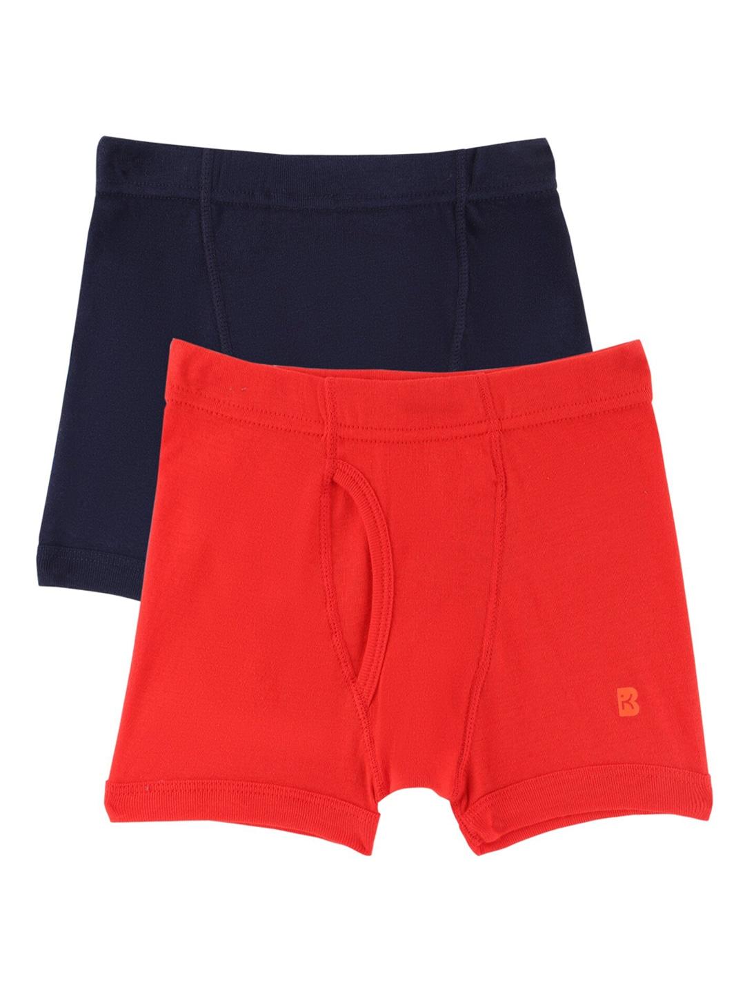 bodycare-kids-boys-pack-of-2-red-&-navy-blue-solid-cotton-trunk
