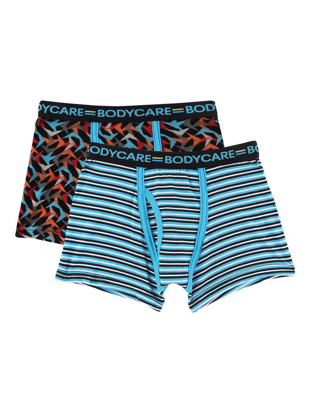 bodycare-kids-boys-pack-of-2-blue-and-orange-printed-cotton-trunk-kga2062bsb-pk004