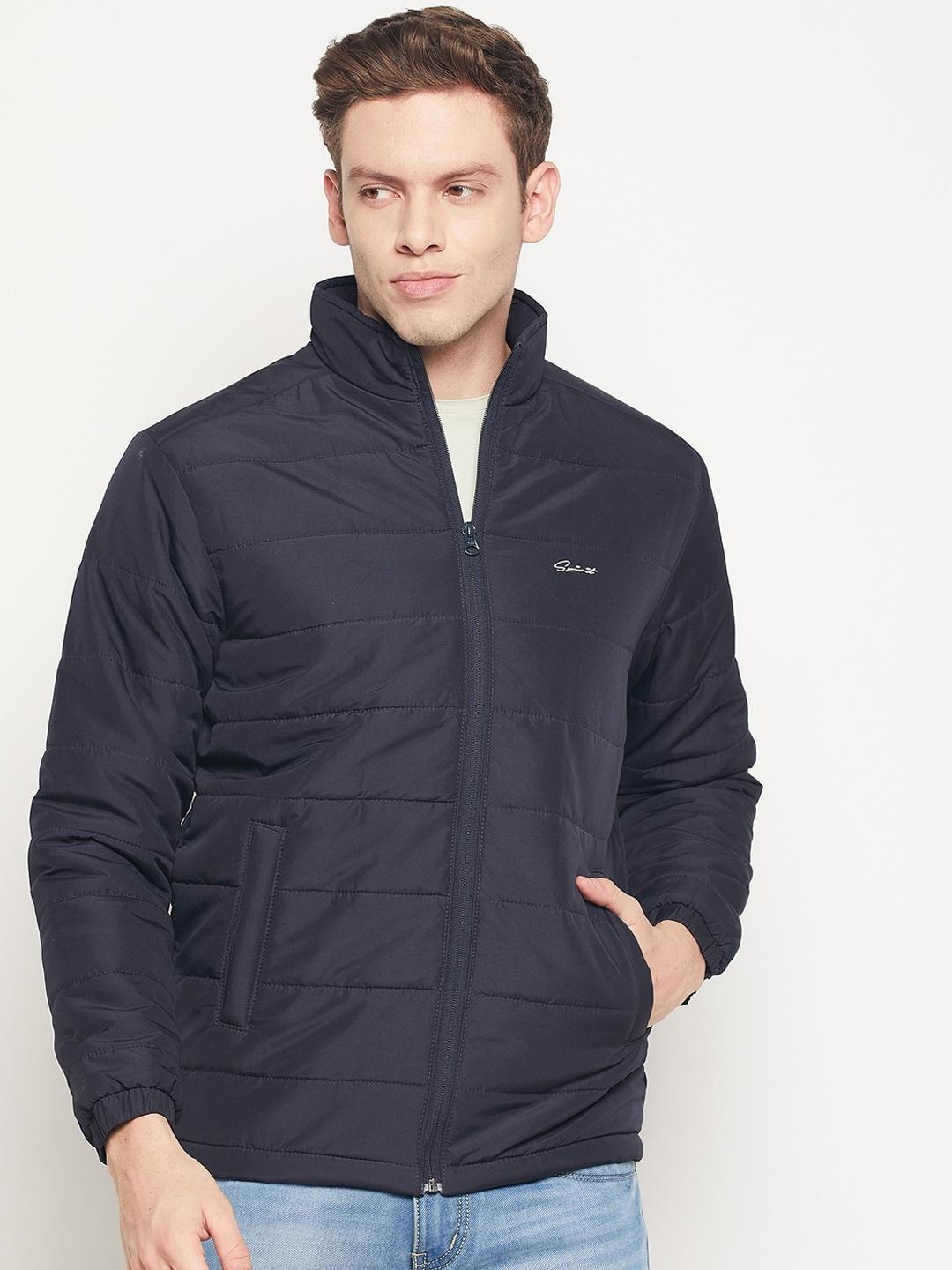 spirit-men-navy-blue-windcheater-and-water-resistant-padded-jacket
