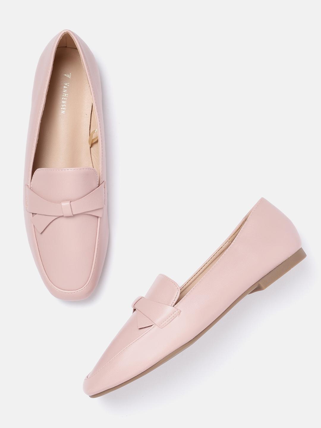 van-heusen-woman-peach-coloured-solid-bow-detail-loafers