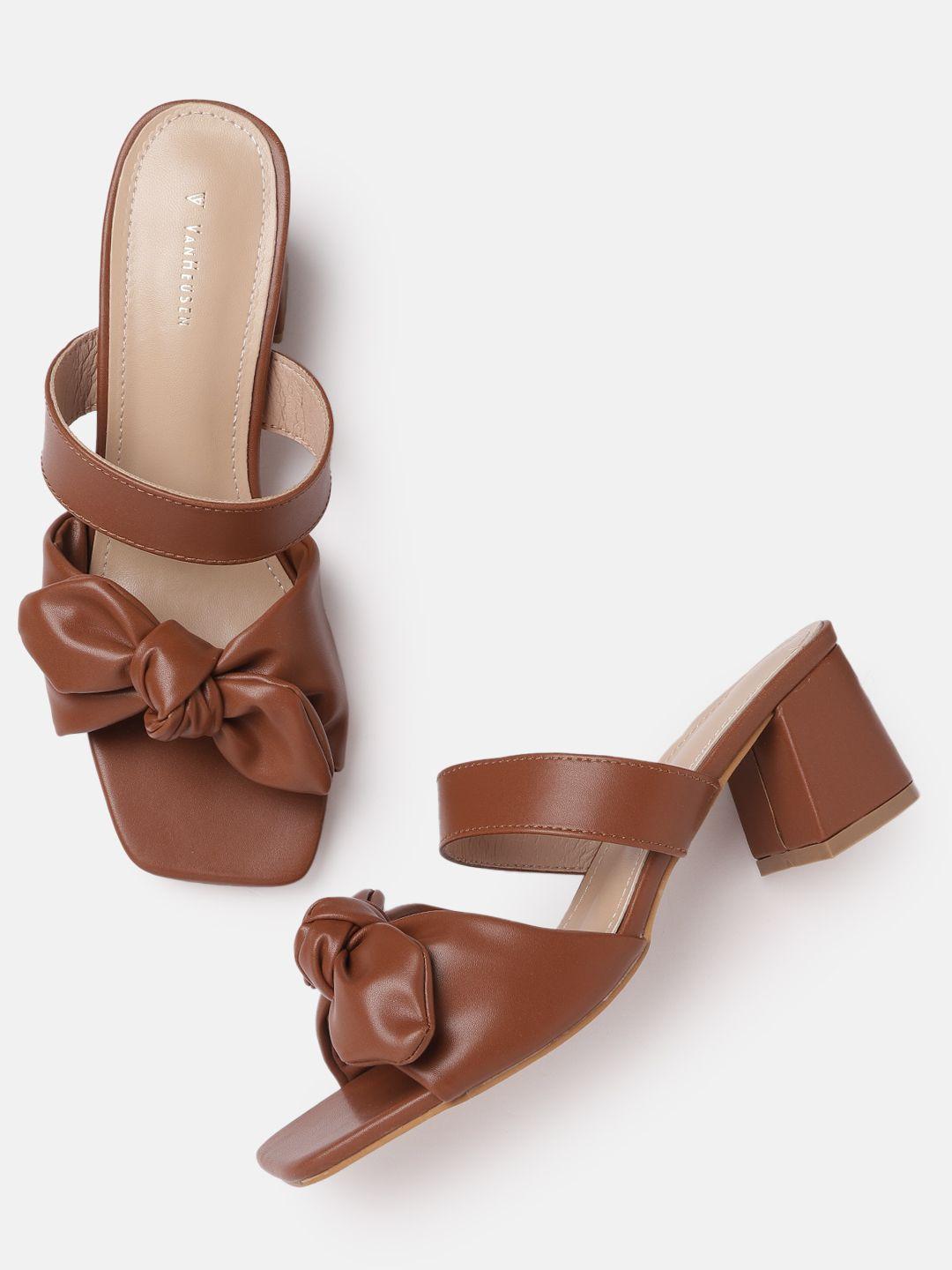 van-heusen-woman-tan-pu-block-sandals-with-bows