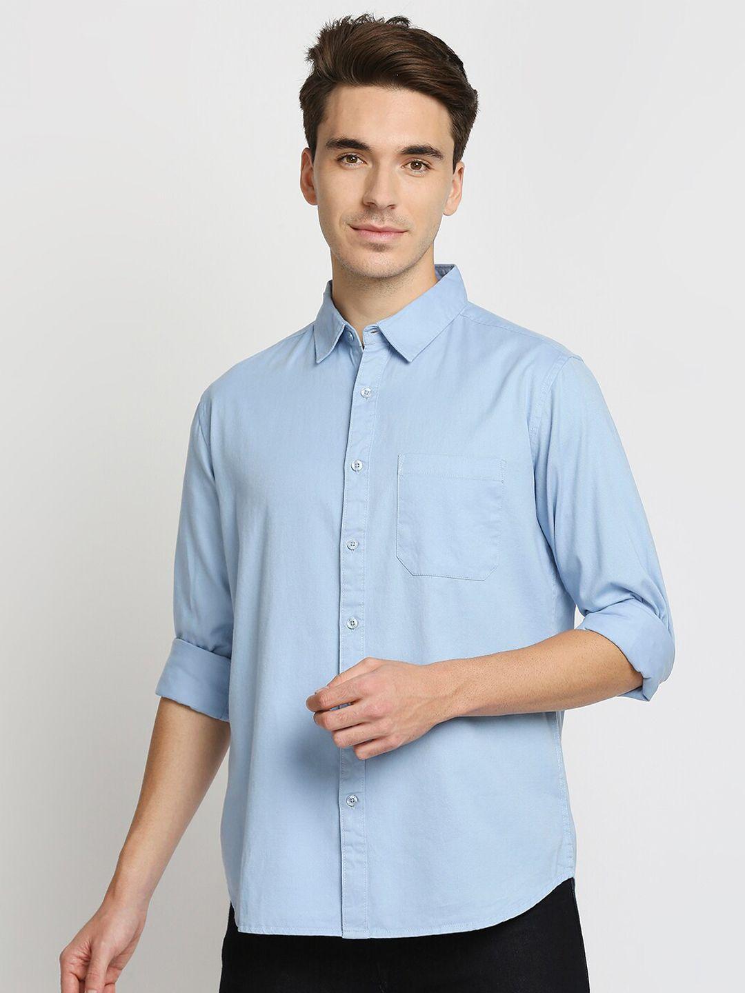 valen-club-men-blue-solid-pure-cotton-slim-fit-casual-shirt