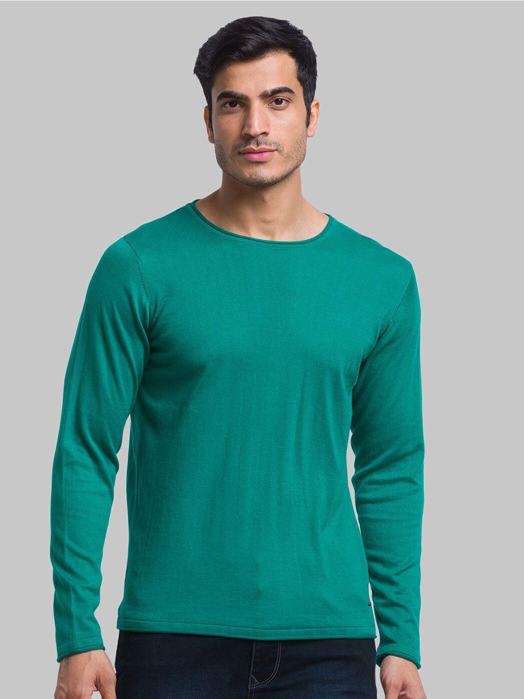 parx-men-green-ribbed-pullover