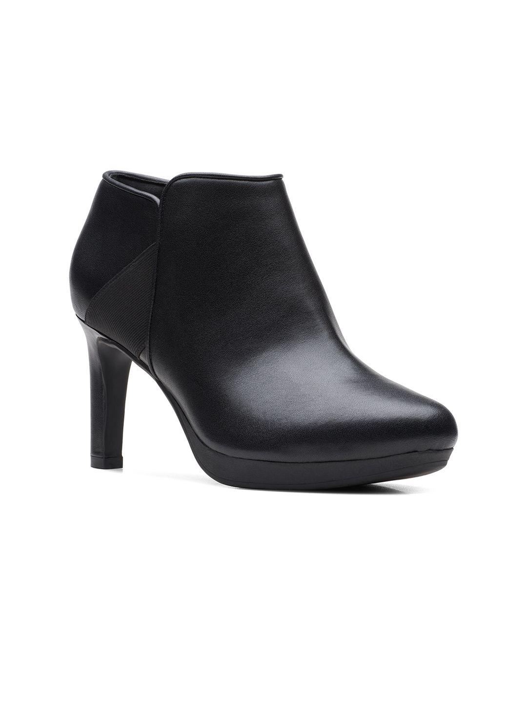 clarks-women-black-solid-leather-regular-boots