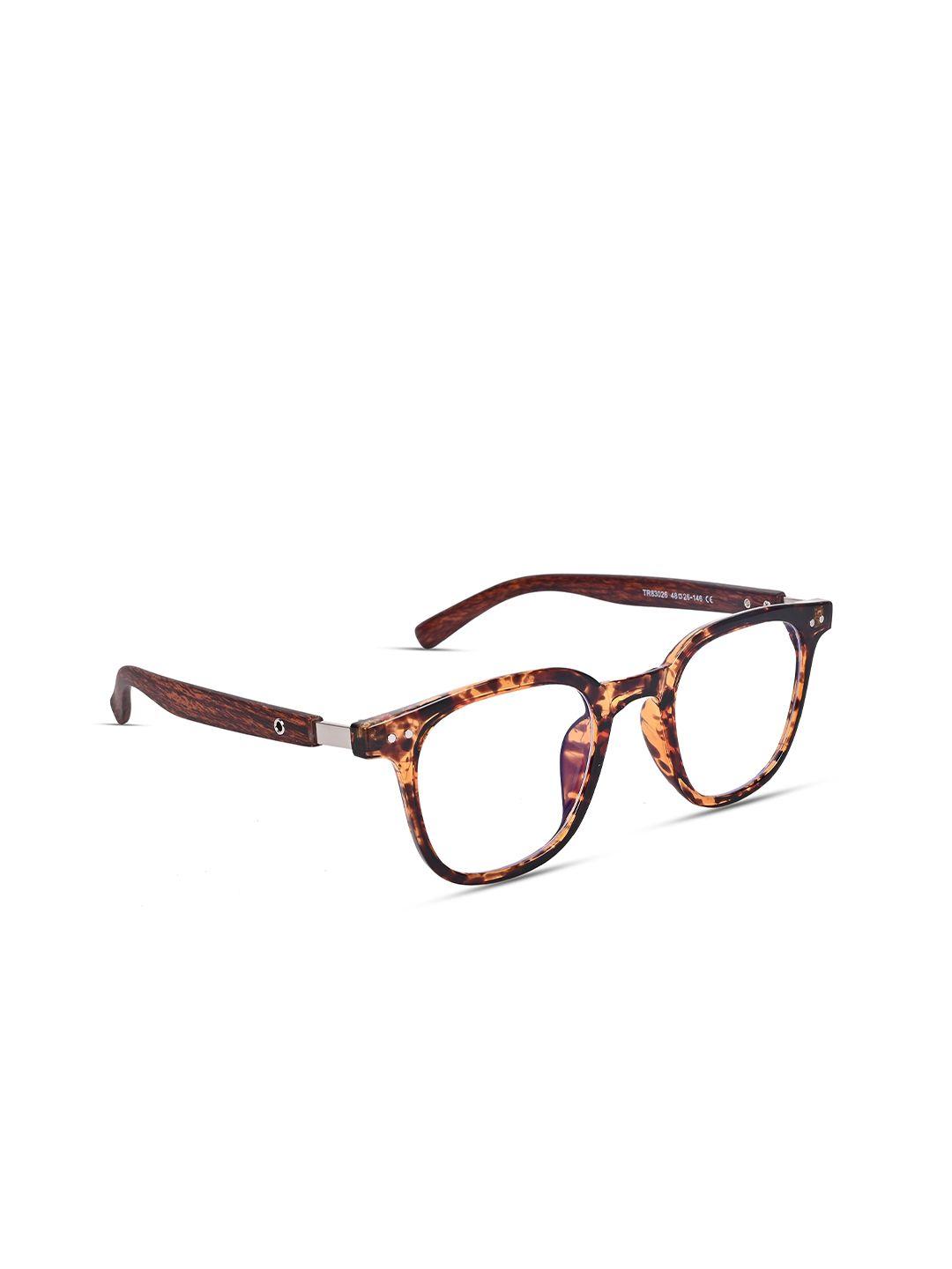 voyage-unisex-brown-&-black-abstract-full-rim-square-frames