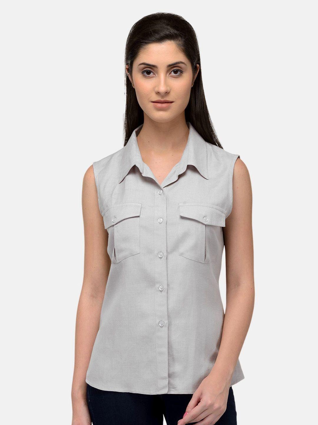 patrorna-women-white-comfort-casual-shirt