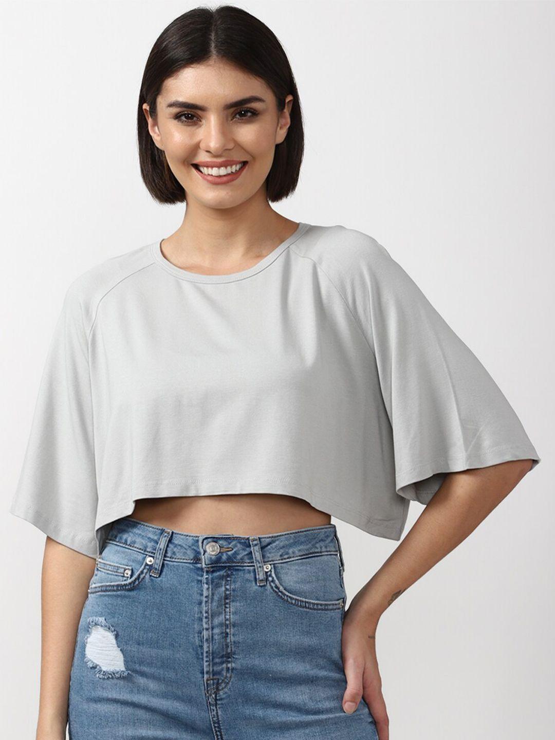 forever-21-women-grey-boxy-crop-top