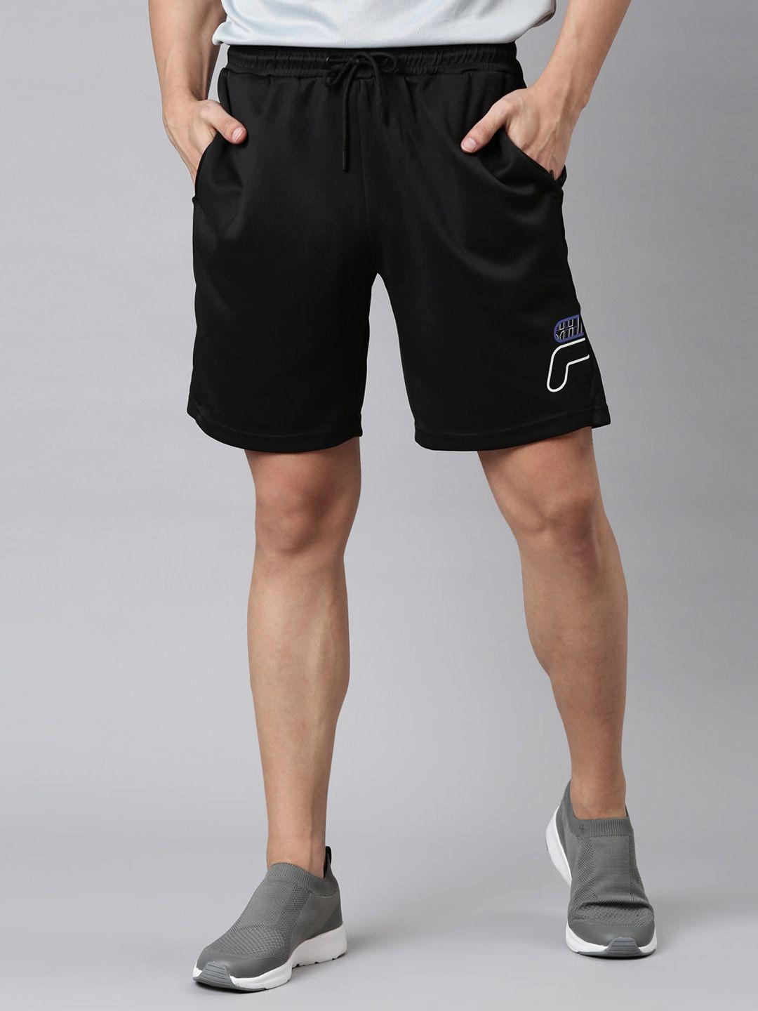 fila-men-black-solid-shorts