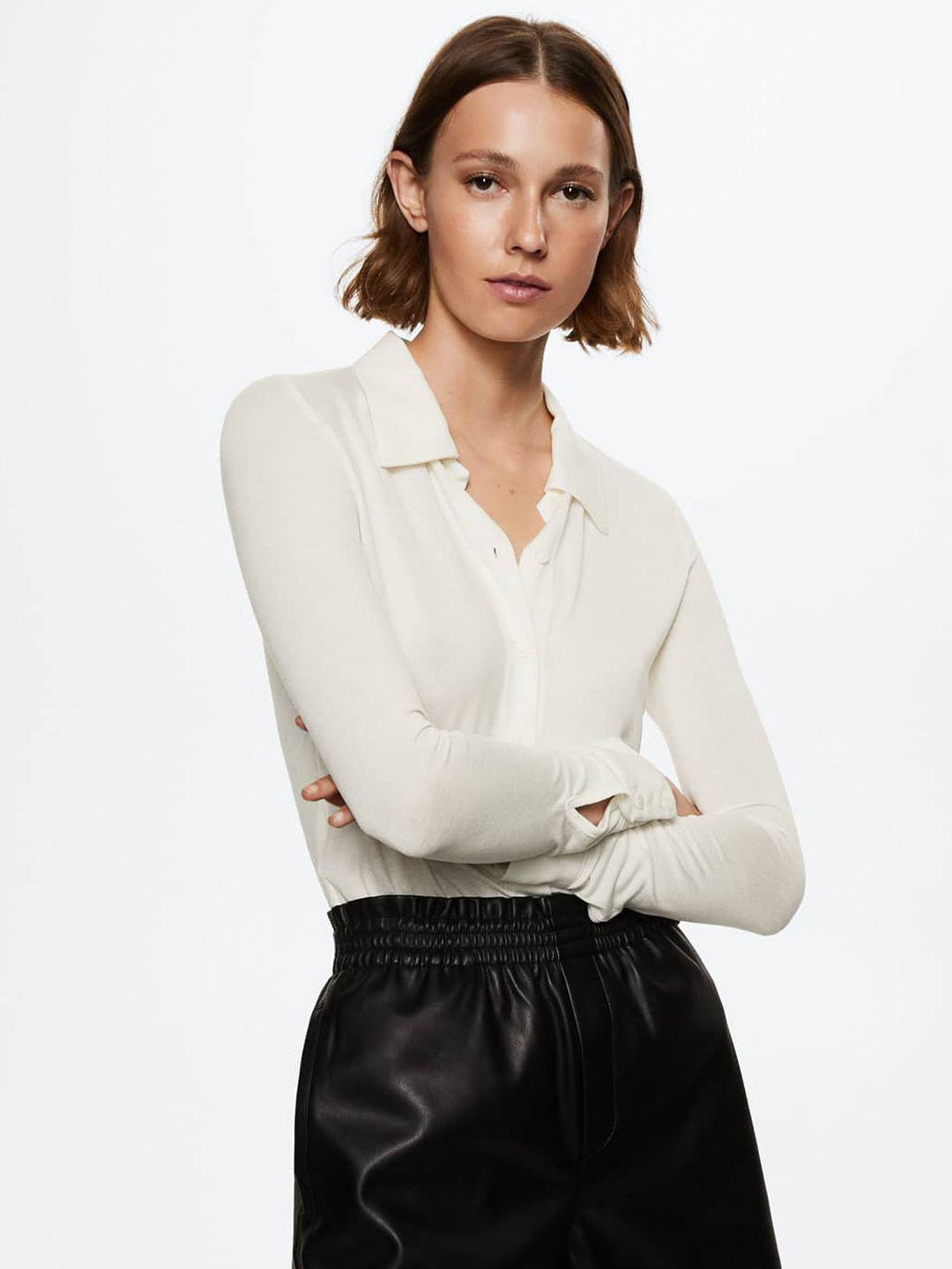 mango-women-off-white-solid-sustainable-casual-shirt