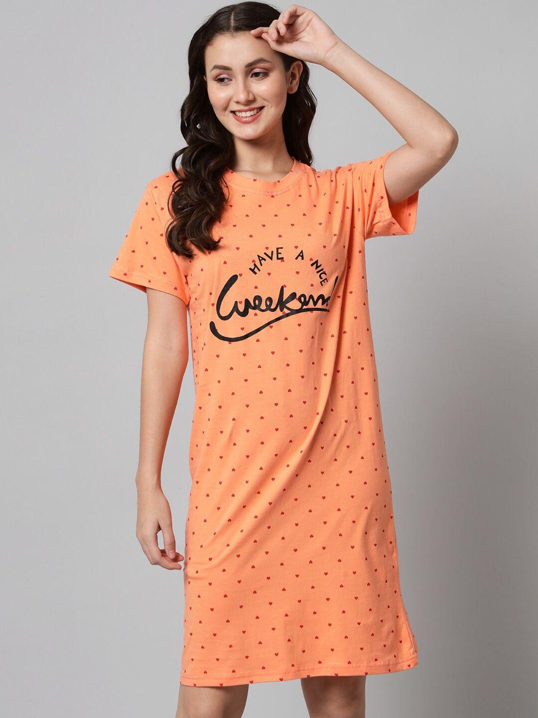 sephani-peach-coloured-printed-nightdress