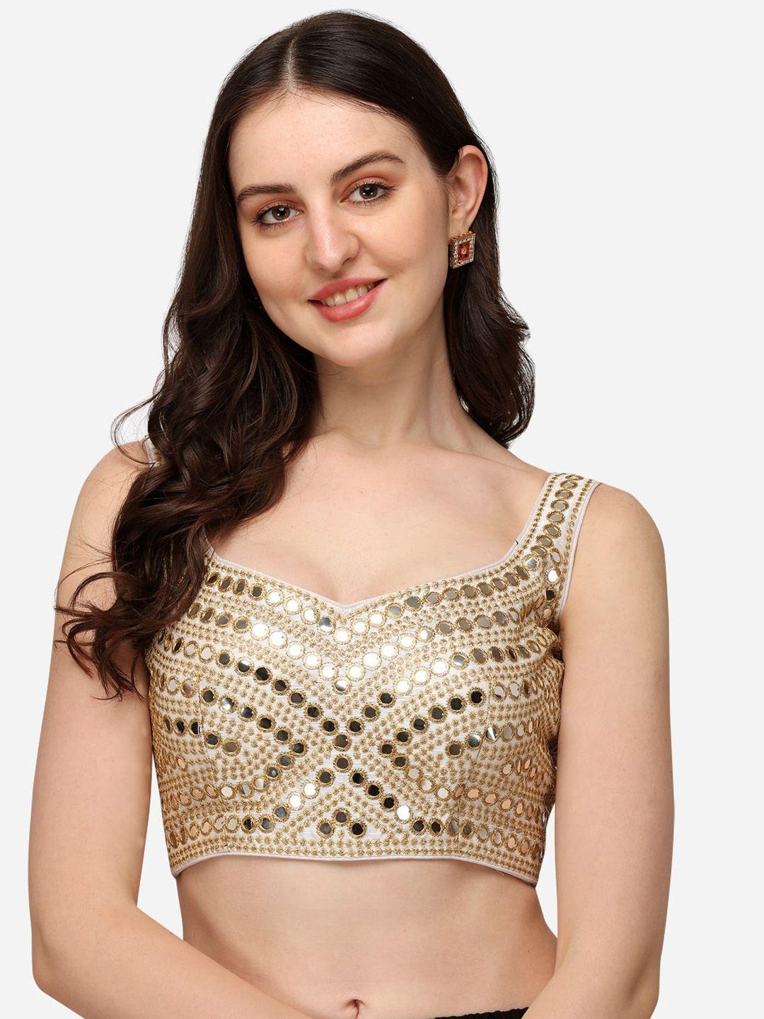 amrutam-fab-women-off-white-embroidered-readymade-silk-saree-blouse