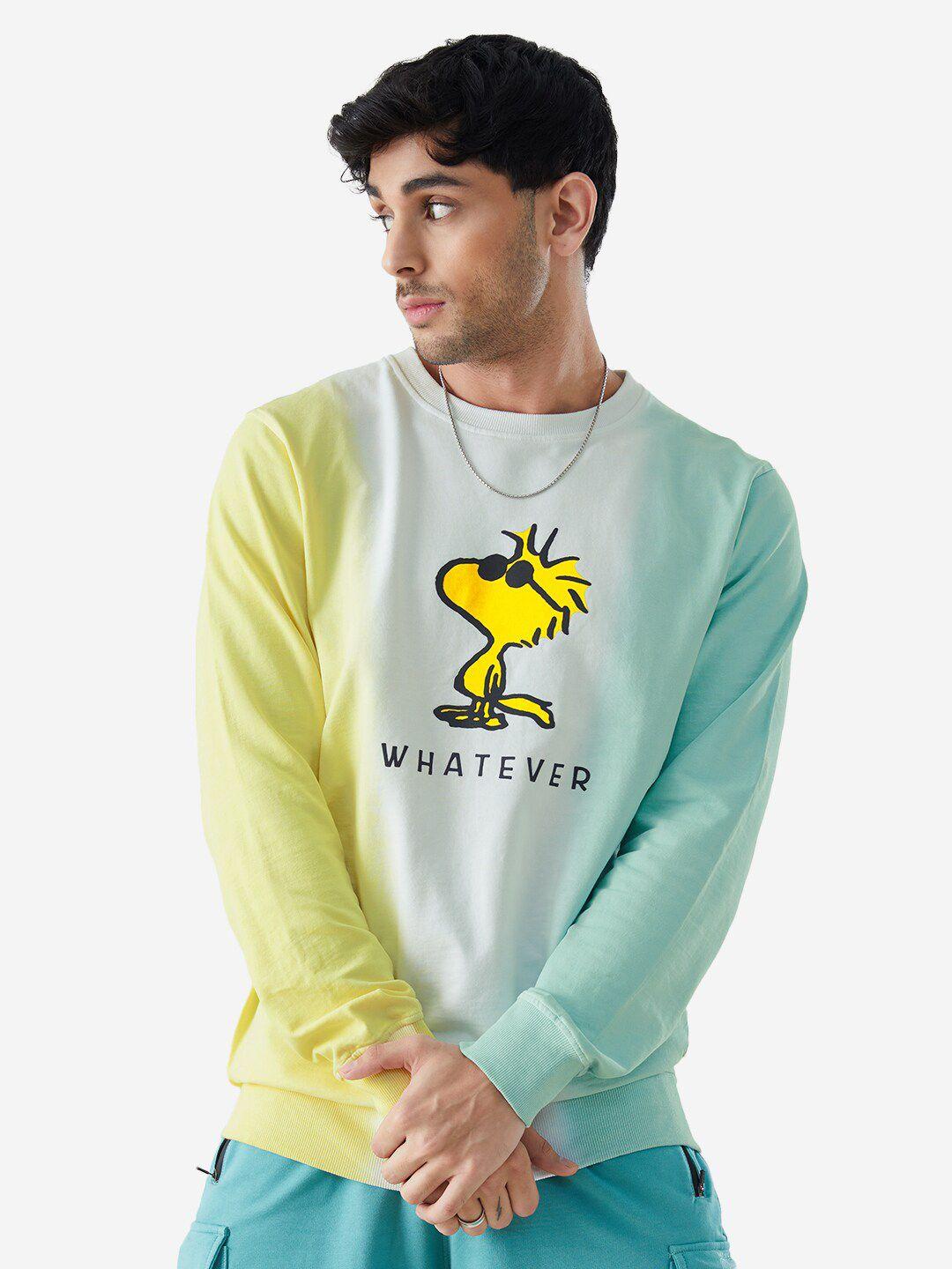 the-souled-store-men-pure-cotton-peanuts-stay-cool-printed-sweatshirt