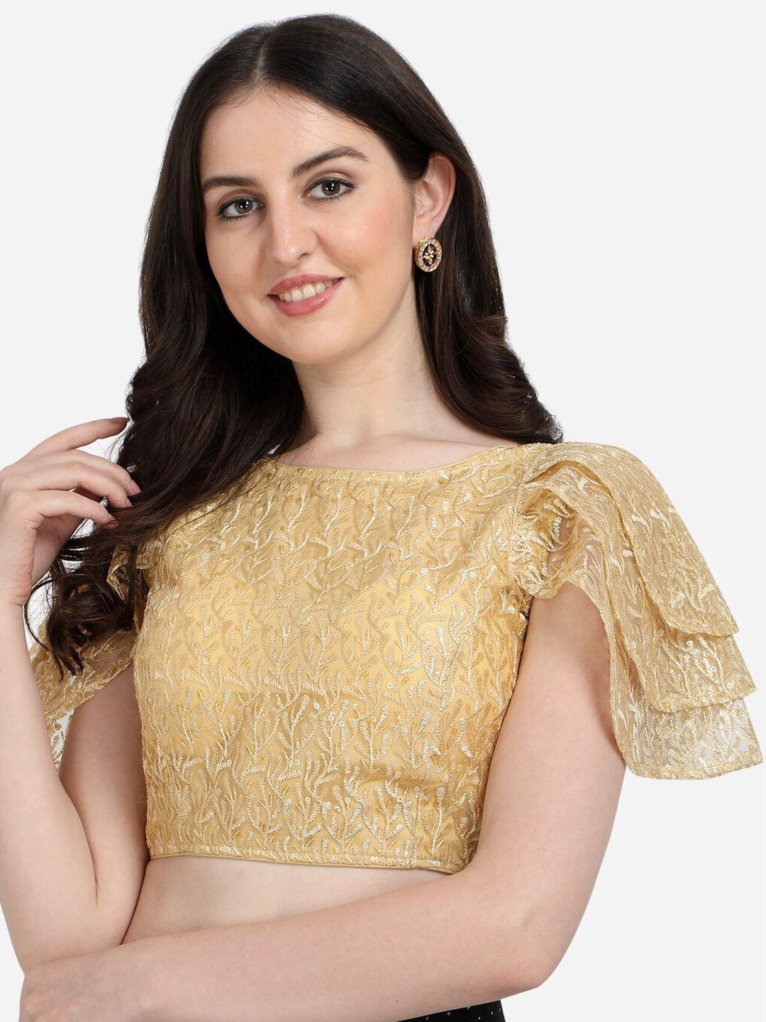 fab-viva-beige-embroidered-&-sequences-saree-blouse