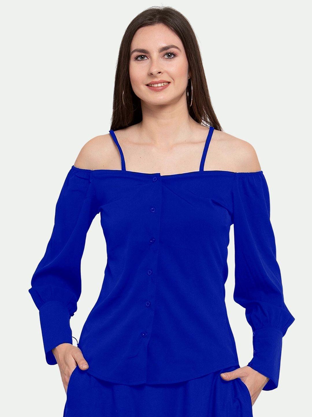 patrorna-women-blue-shirt-style-top