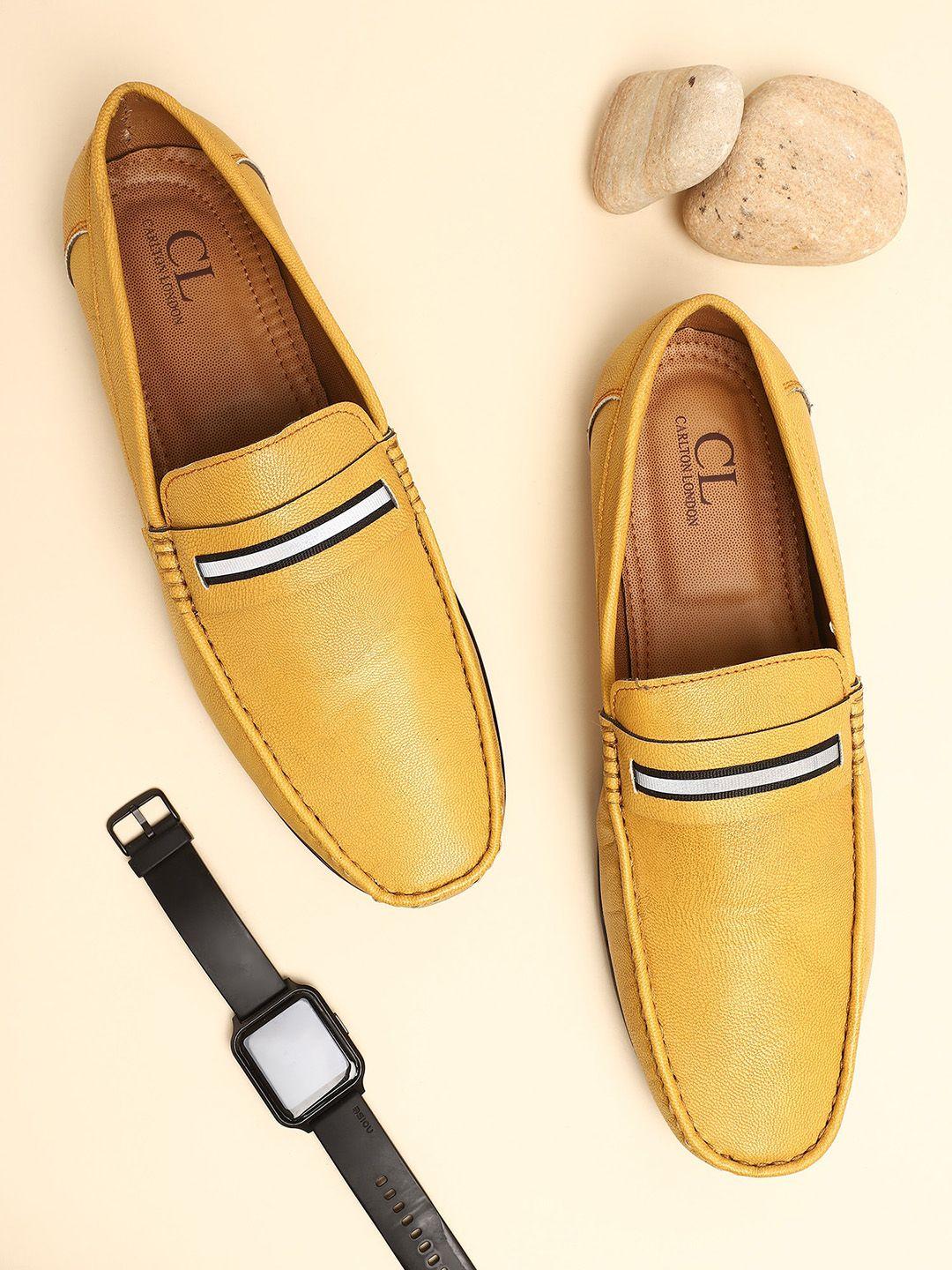 carlton-london-men-yellow-lightweight-synthetic-loafers