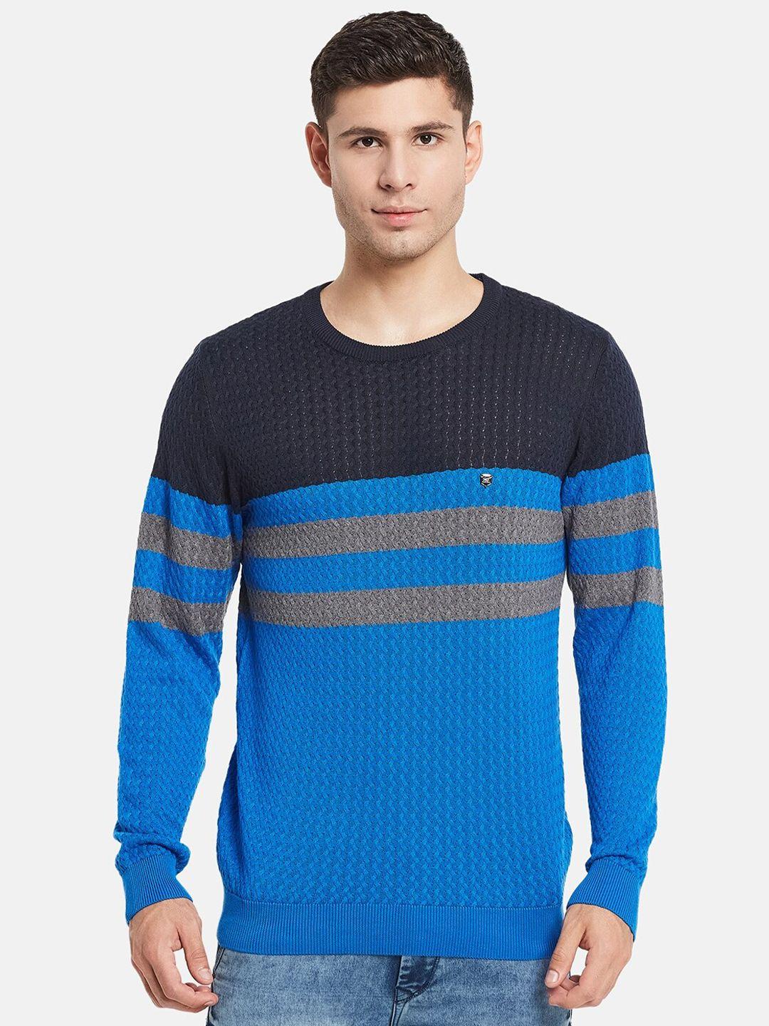 monte-carlo-men-blue-&-grey-colourblocked-pullover