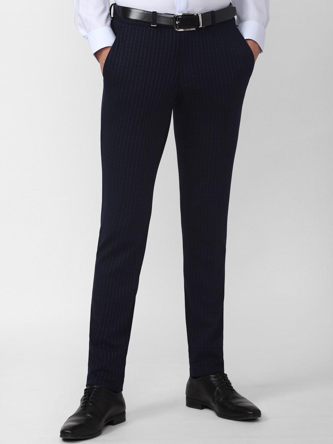 van-heusen-men-navy-blue-striped-slim-fit-formal-trousers