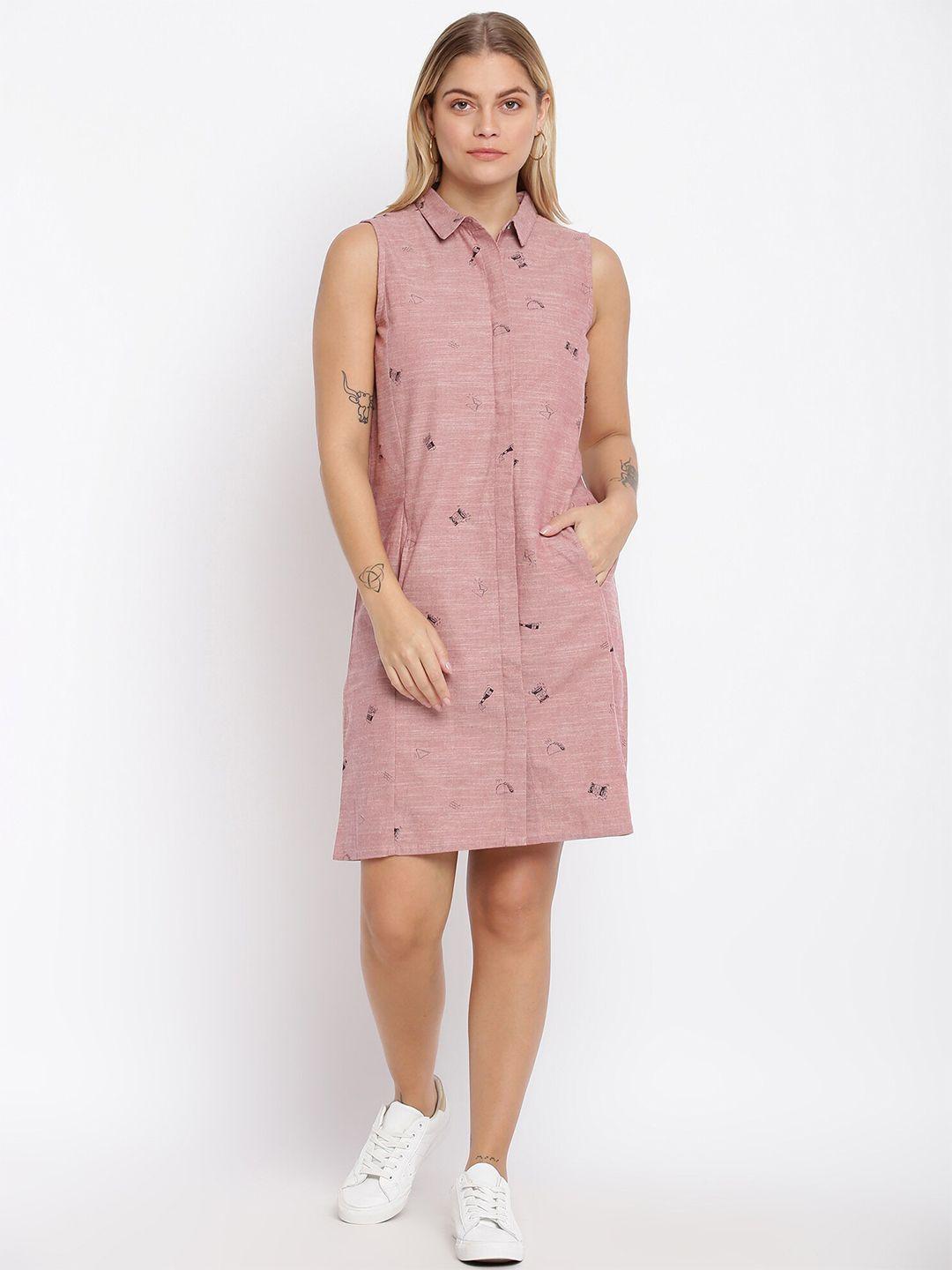abof-mauve-printed-shirt-dress