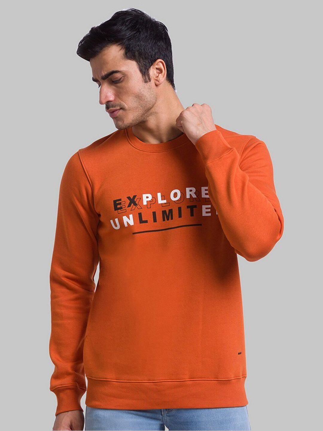 parx-men-orange-printed-sweatshirt