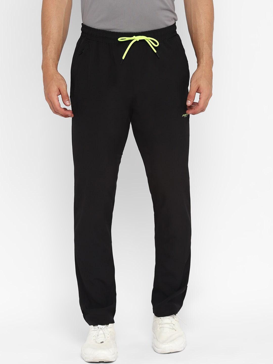 furo-by-red-chief-men-black-solid-mid-rise-sports-track-pants