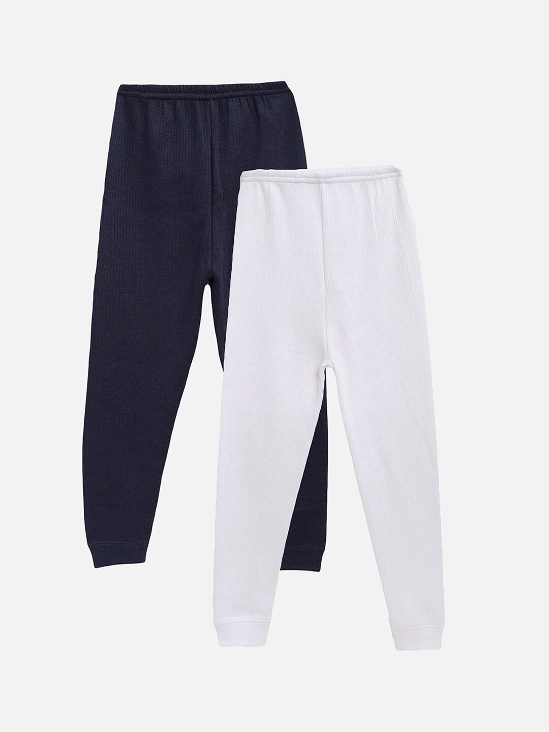 kanvin-boys-pack-of-2-navy-blue-&-white-thermal-bottoms