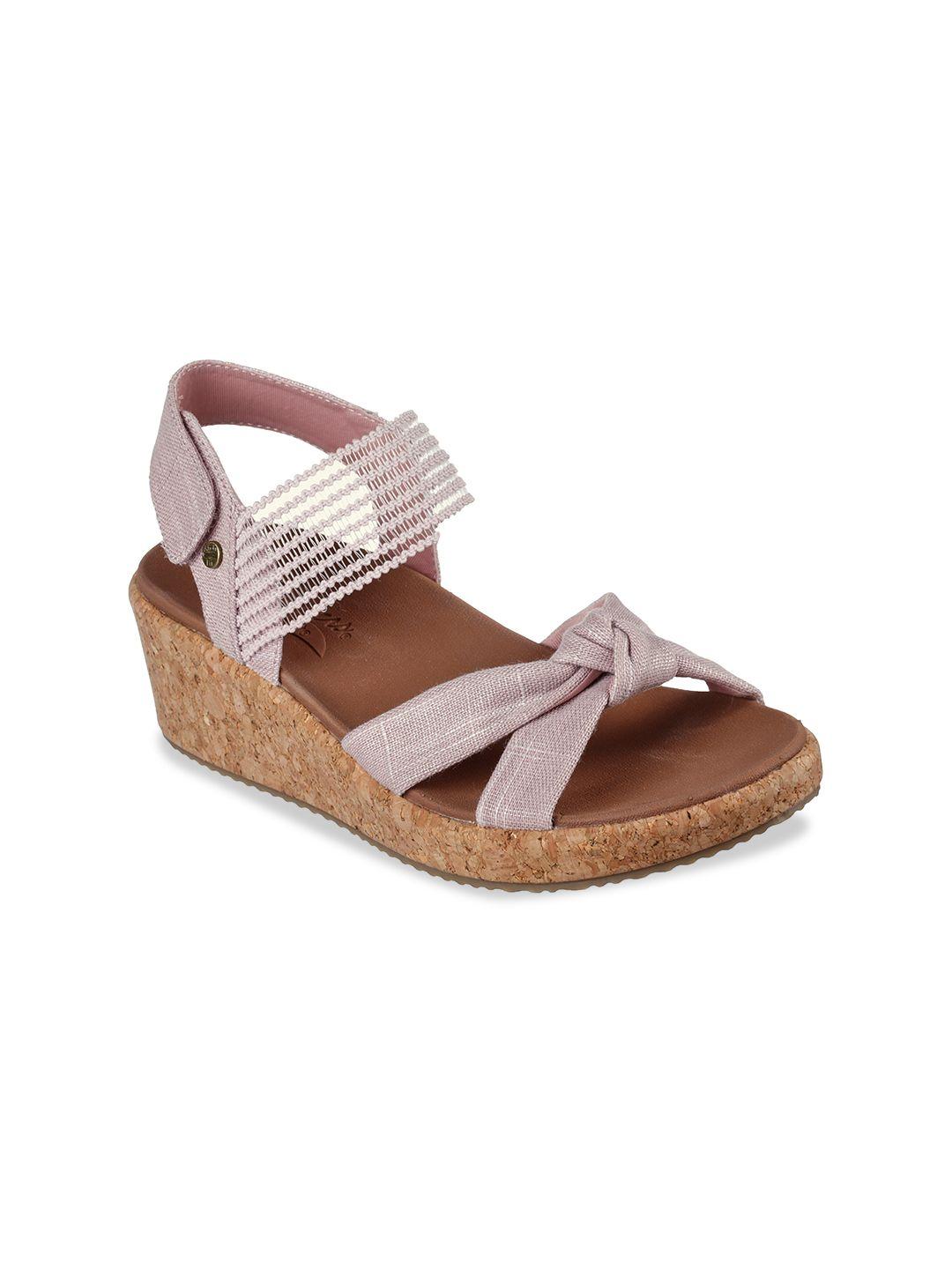 skechers-pink-&-brown-wedge-sandals