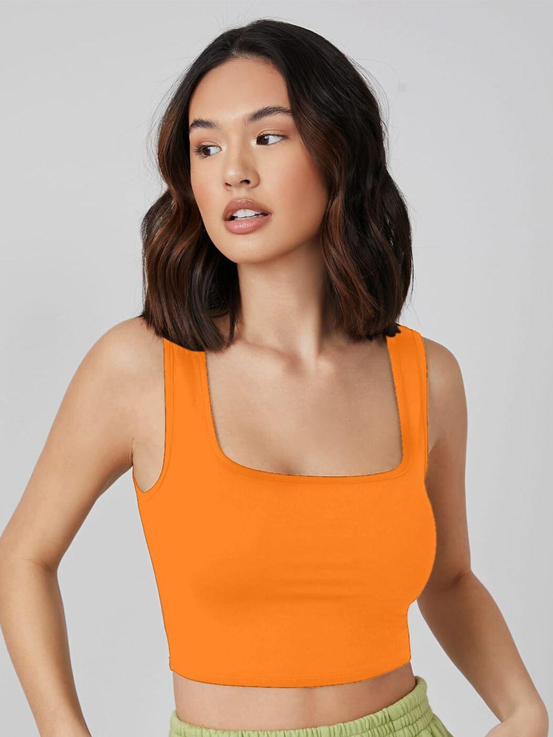 london-belly-square-neck-sleeveless-fitted-casual-crop-top