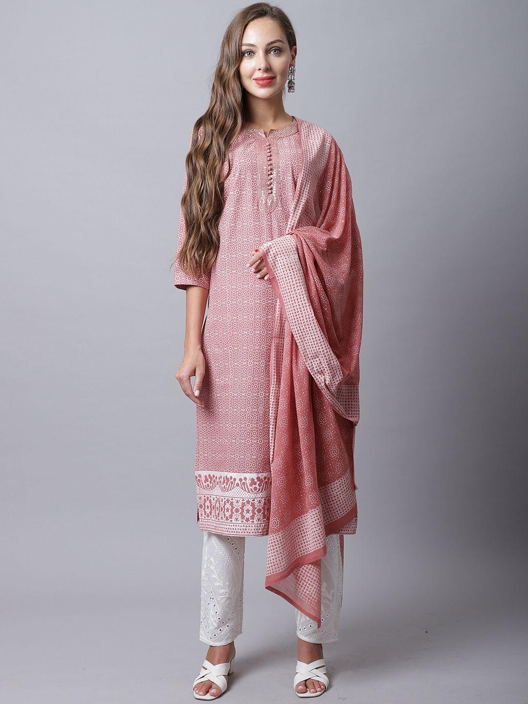 rajnandini-women-printed-pure-cotton-kurta-with-trousers-&-with-dupatta