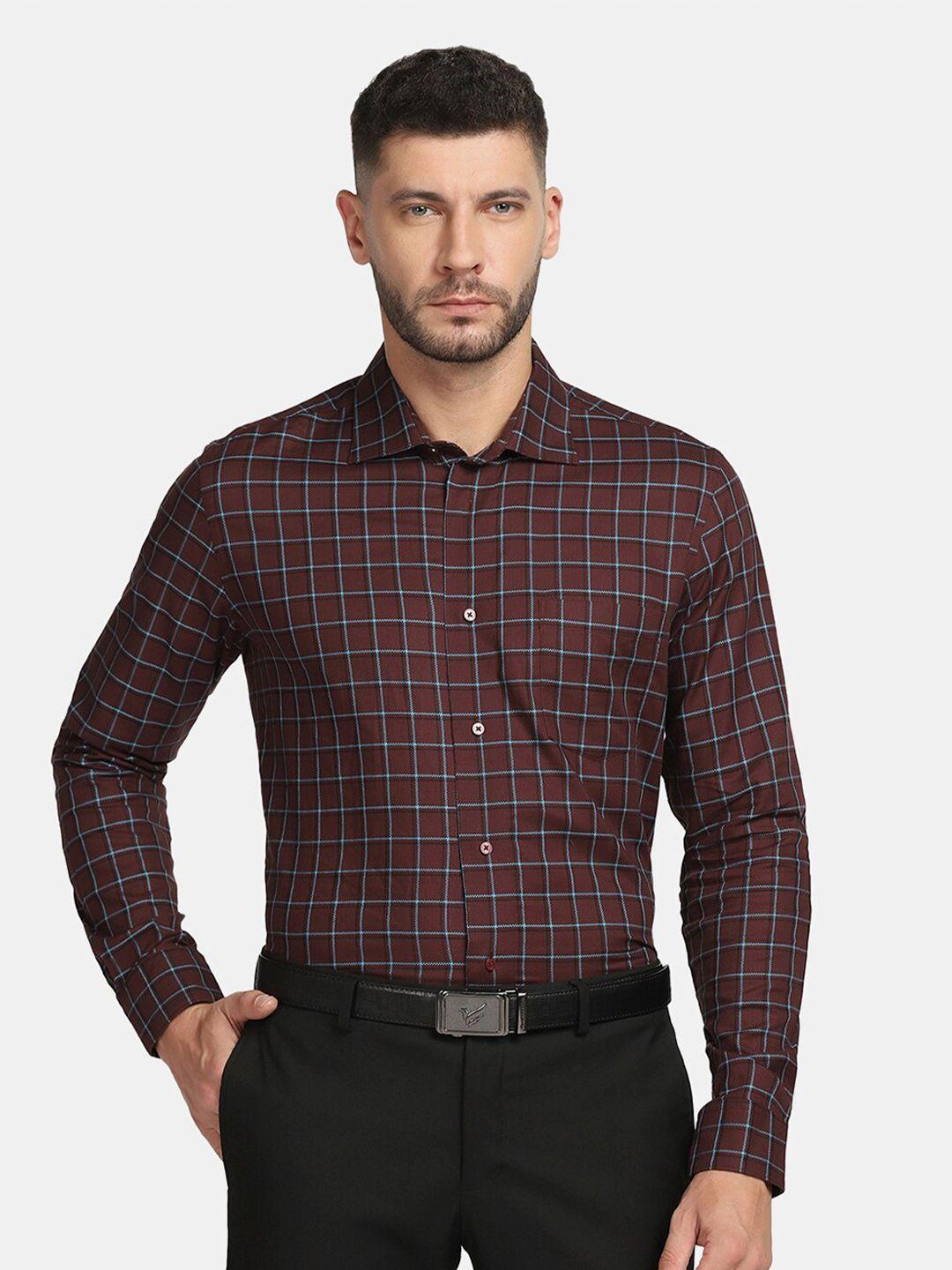blackberrys-men-slim-fit-checked-cotton-formal-shirt