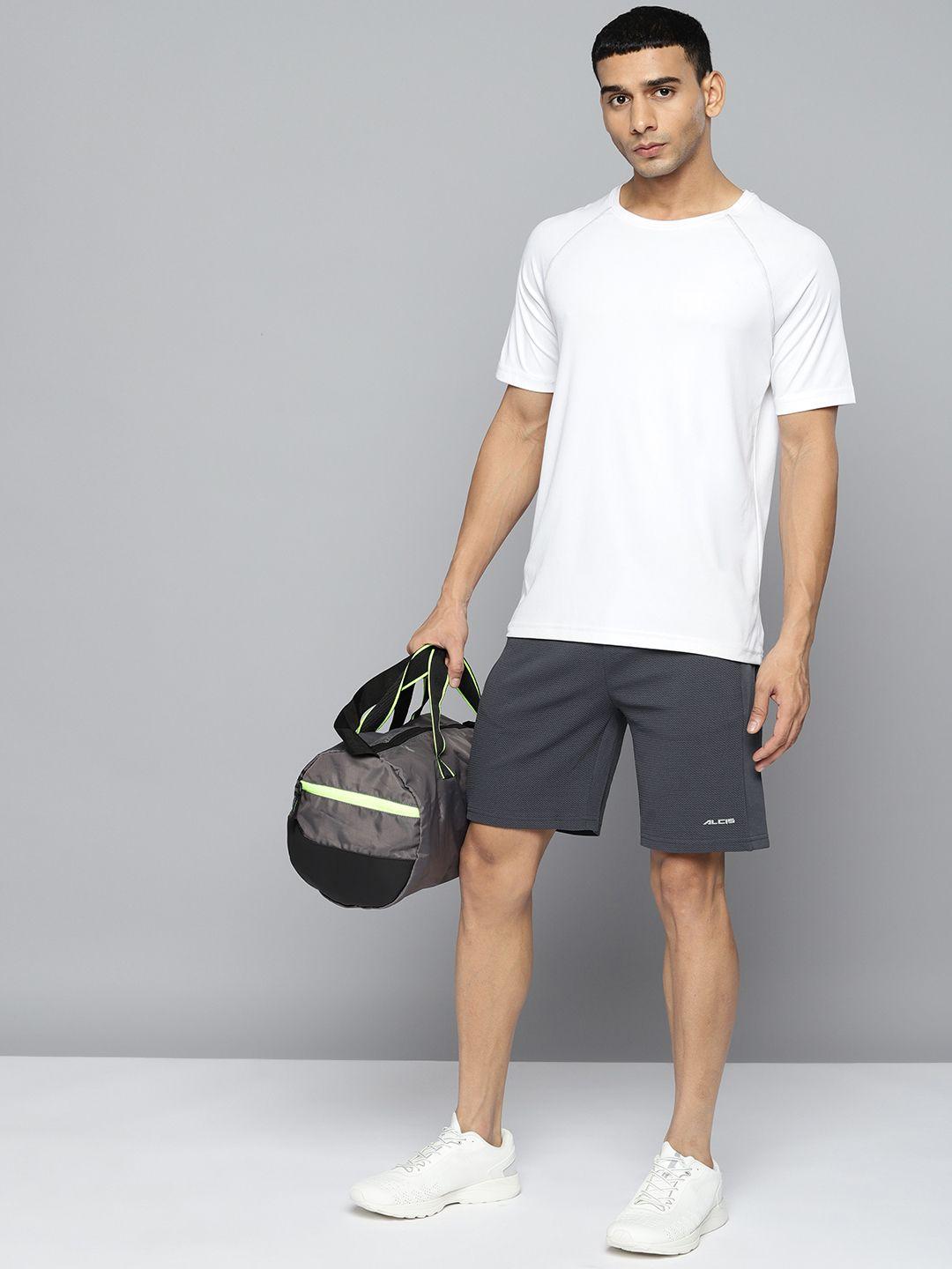 alcis-men-charcoal-grey-self-design-slim-fit-running-shorts