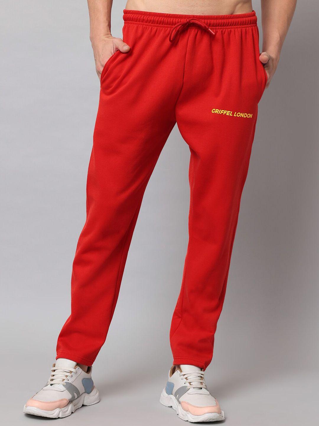 griffel-men-red-solid-cotton-track-pants