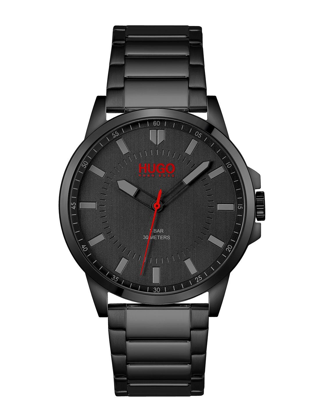 hugo-men-black-solid-first-bracelet-style-analogue-watch-1530187-black