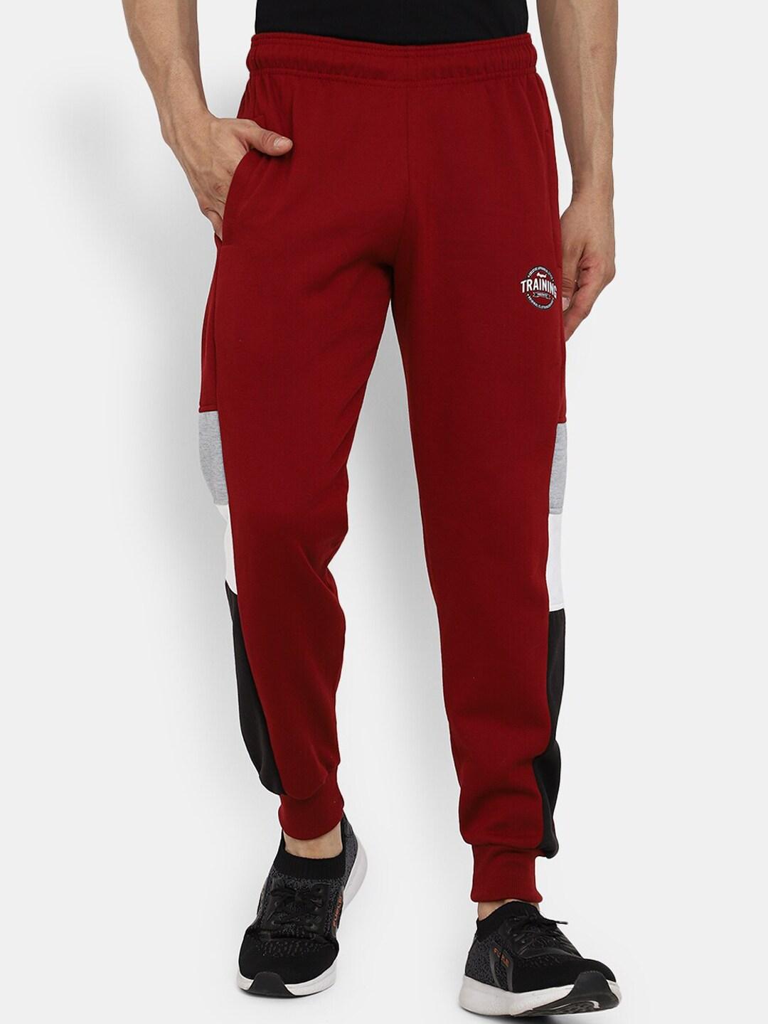 v-mart-men-red-solid-cotton-track-pants
