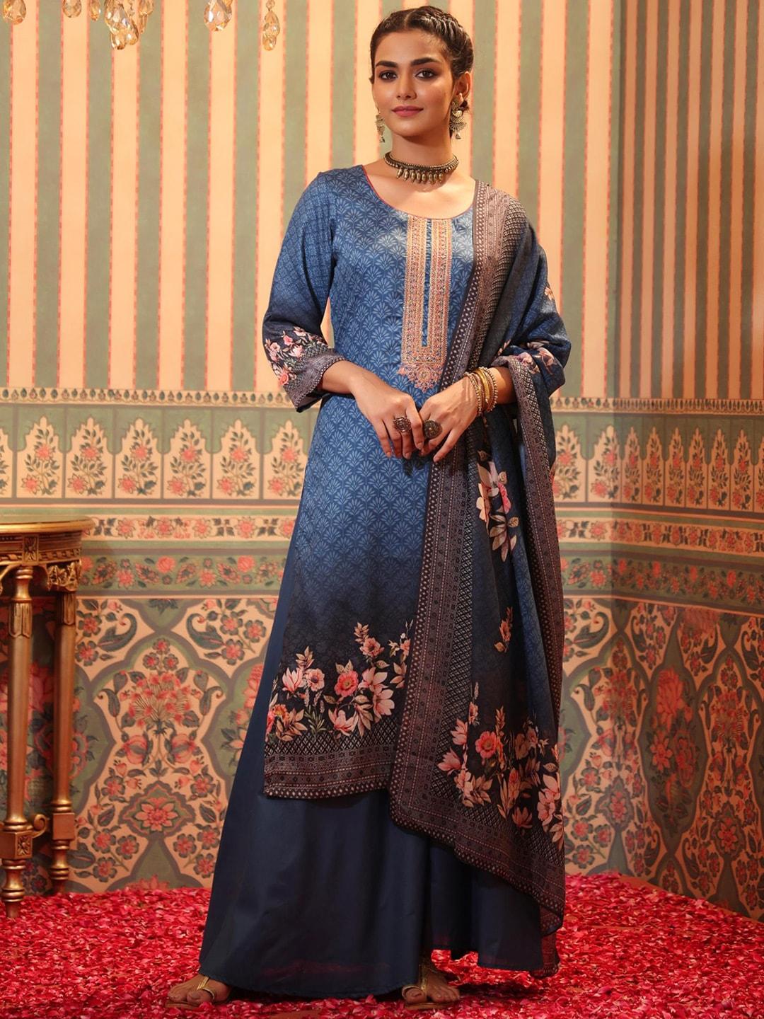 scakhi-women-blue-floral-printed-kurta-with-palazzos-&-with-dupatta