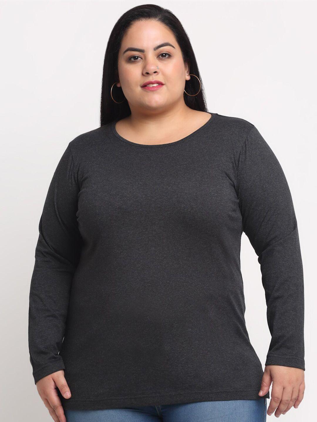 pluss-women-plus-size-charcoal-t-shirt