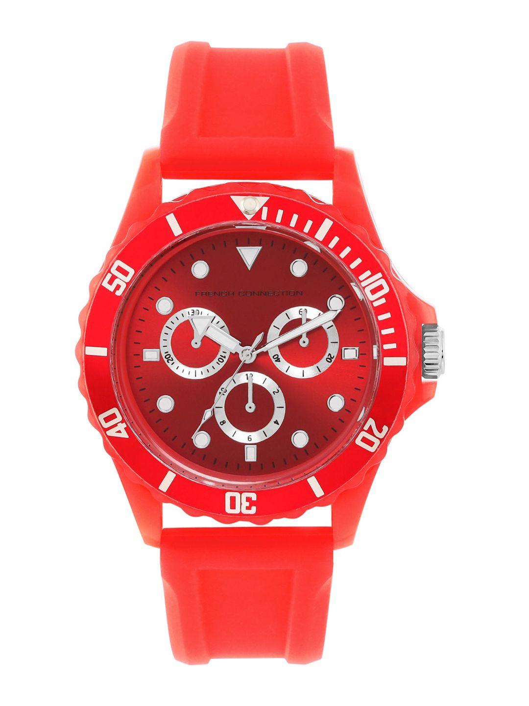 french-connection-men-red-embellished-dial-&-red-straps-analogue-watch-fc177r-red
