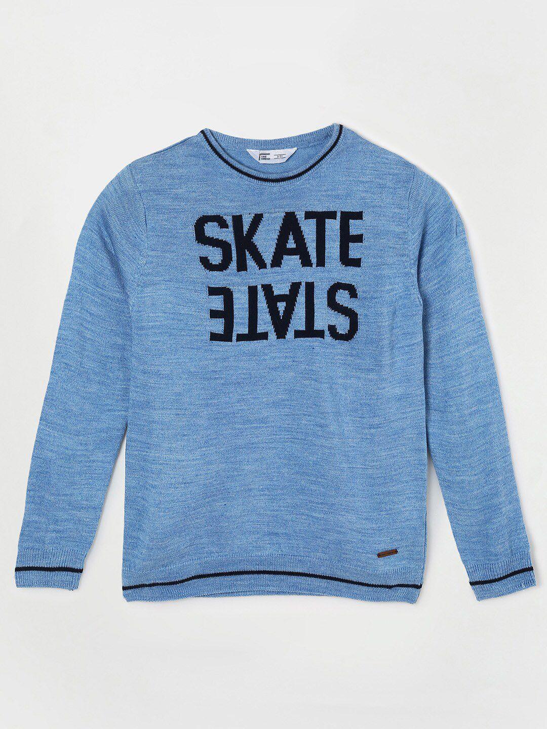 fame-forever-by-lifestyle-boys-blue-&-black-typography-printed-pullover-sweater
