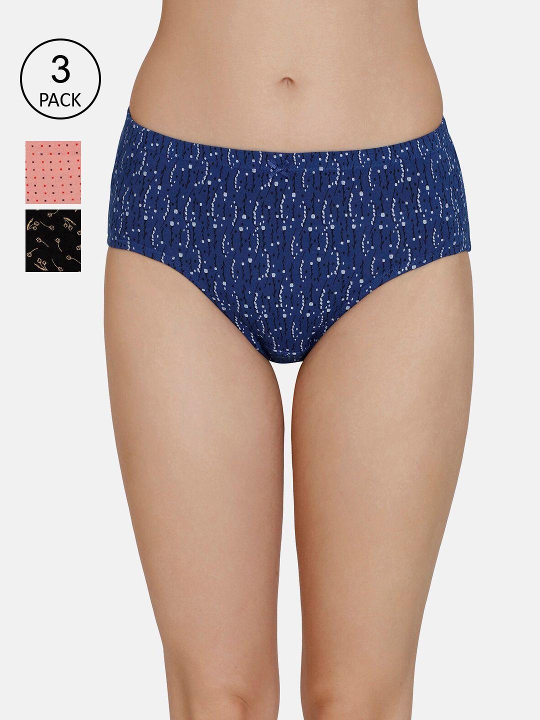 amante-women-pack-of-3-blue-&-black-printed-cotton-hipster-briefs