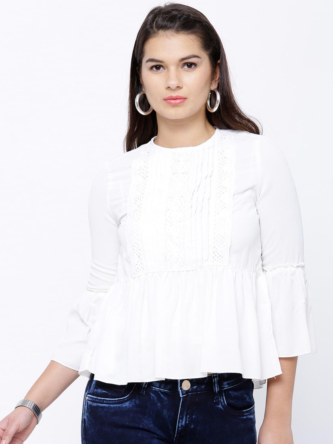 tokyo-talkies-women-white-solid-a-line-top