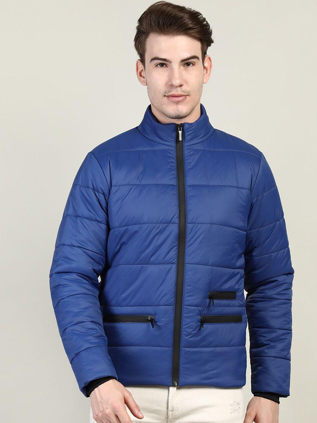 chkokko-men-blue-striped-outdoor-puffer-jacket
