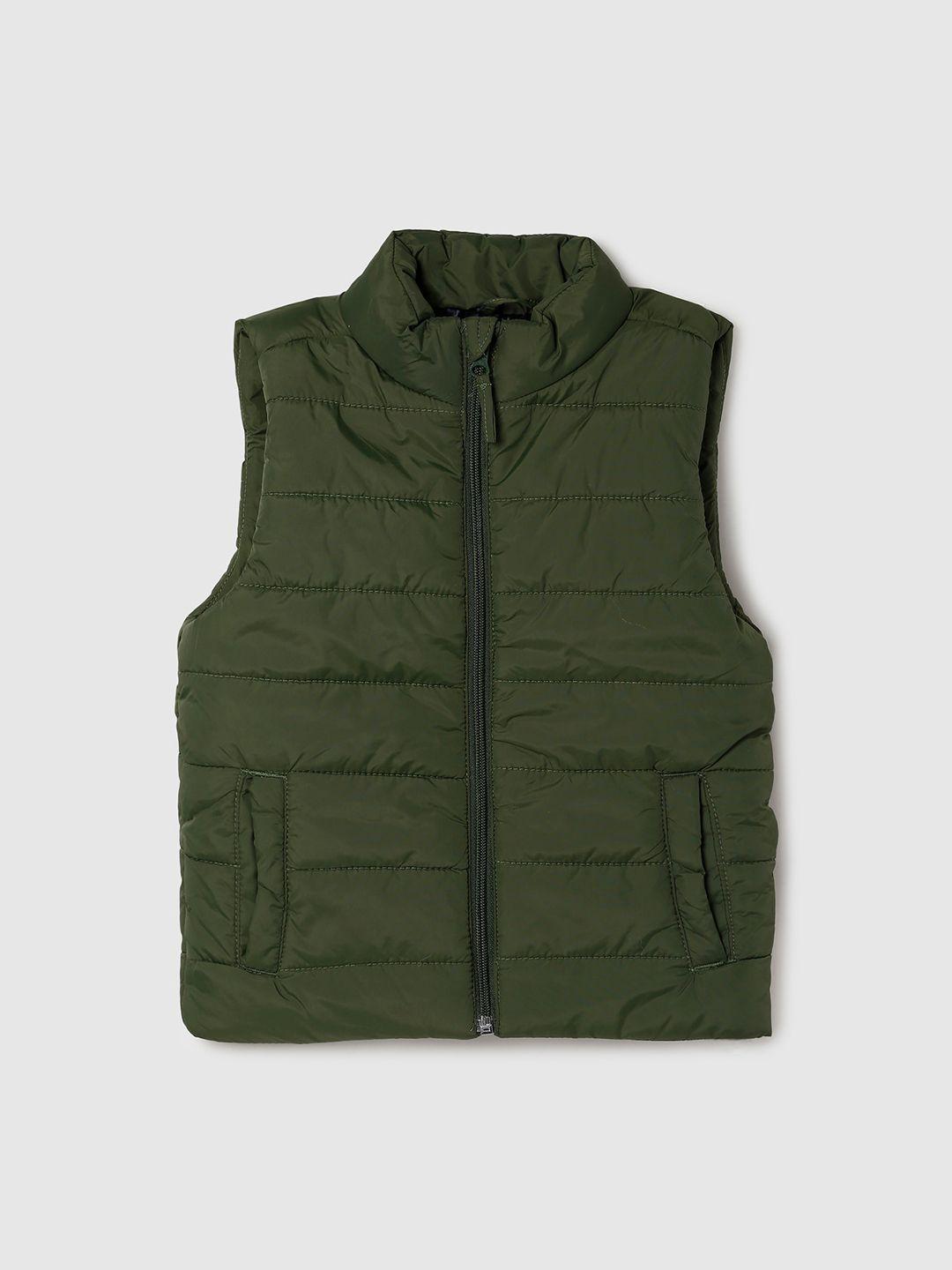 max-boys-green-windcheater-padded-jacket