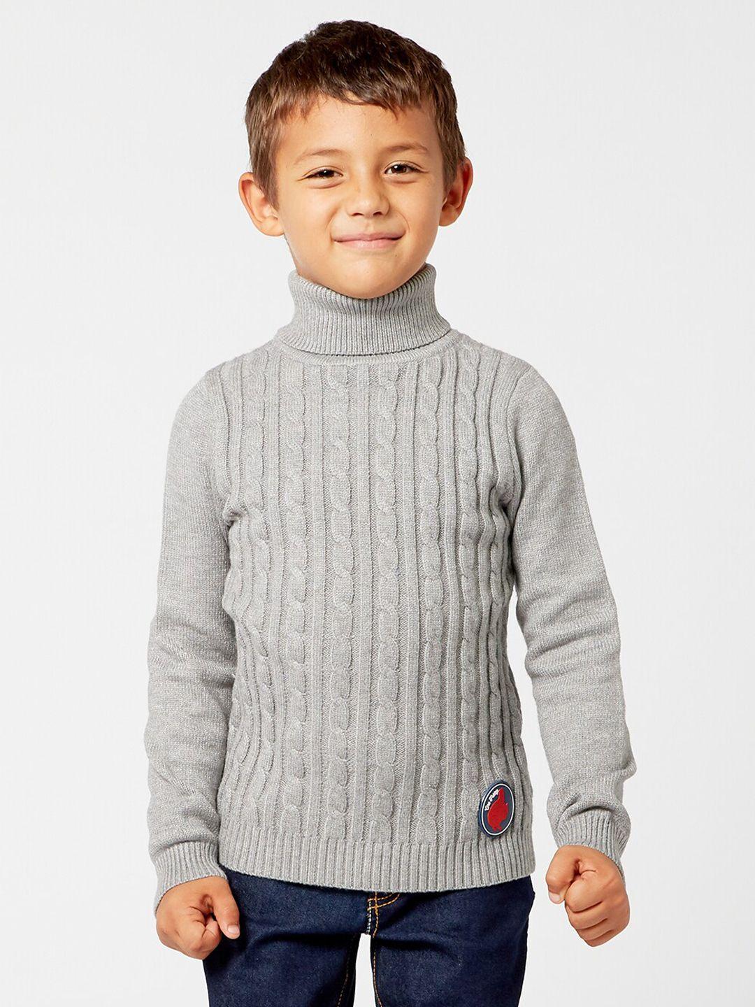 one-friday-boys-grey-cable-knit-pullover
