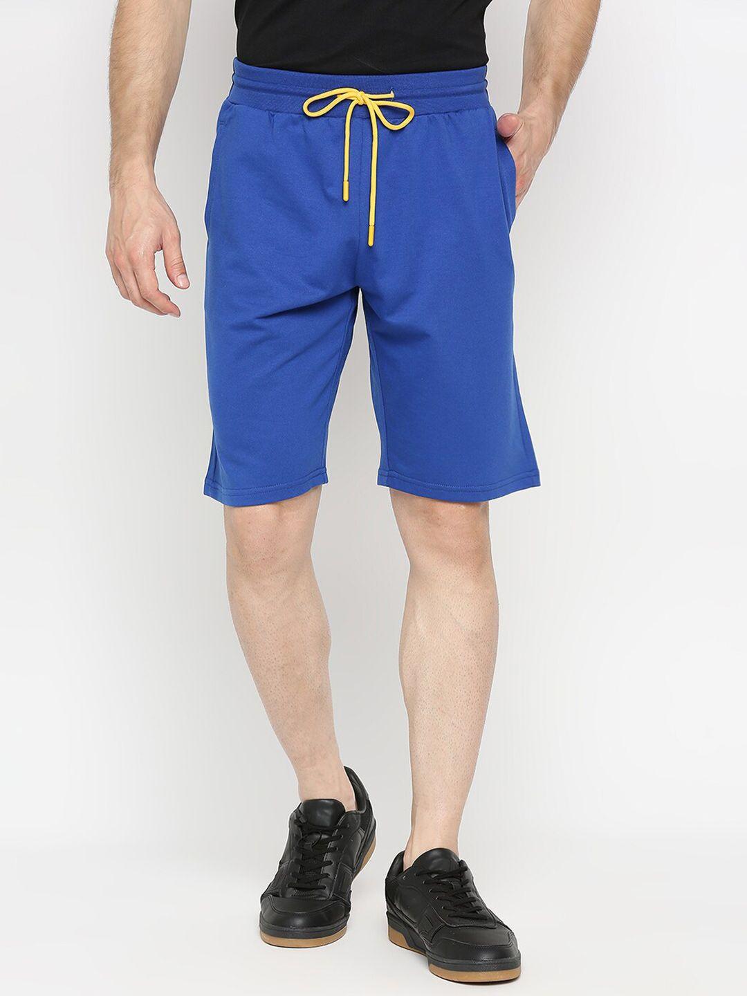 underjeans-by-spykar-men-blue-solid-shorts