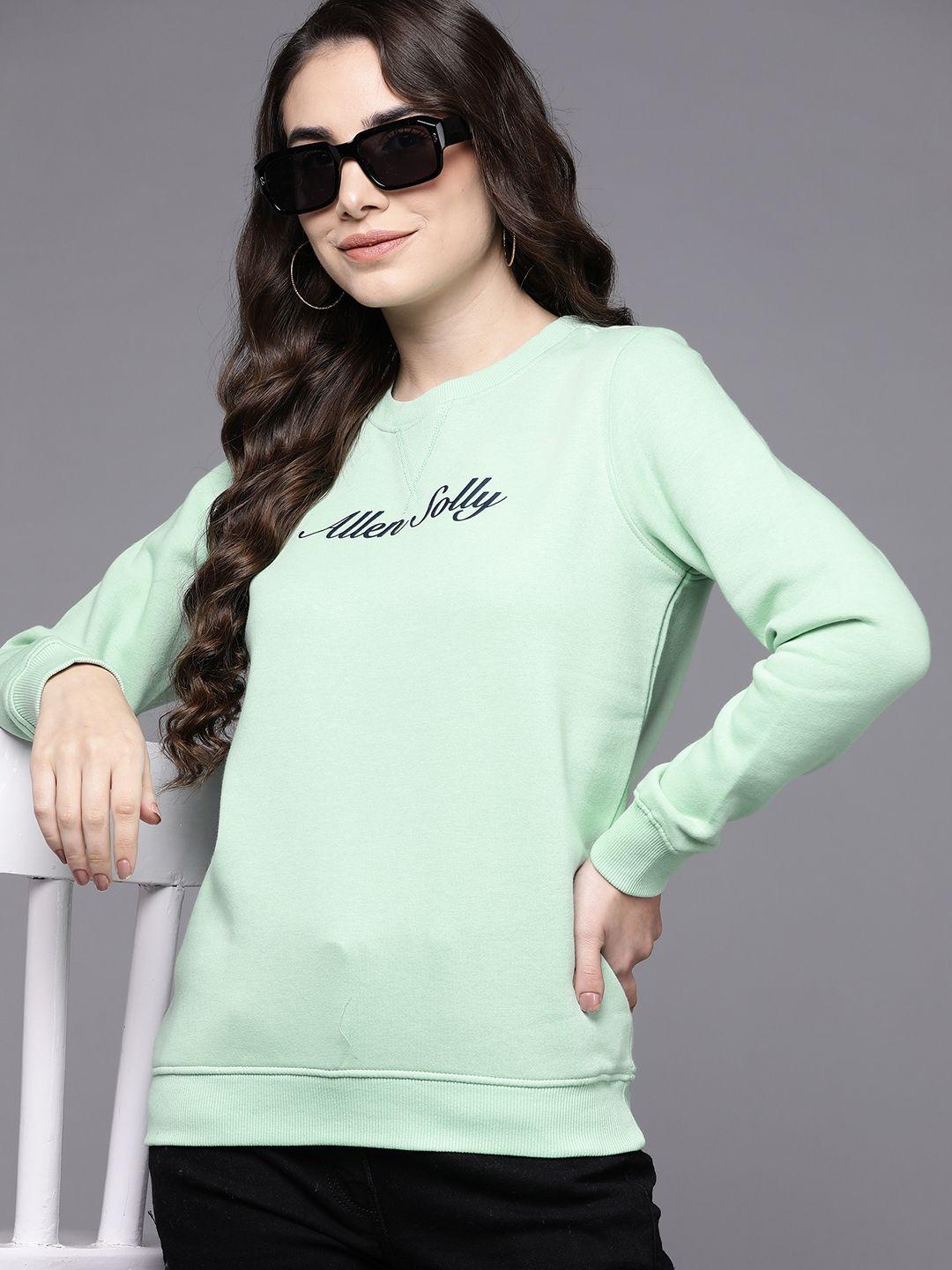 allen-solly-woman-women-mint-green-printed-sweatshirt