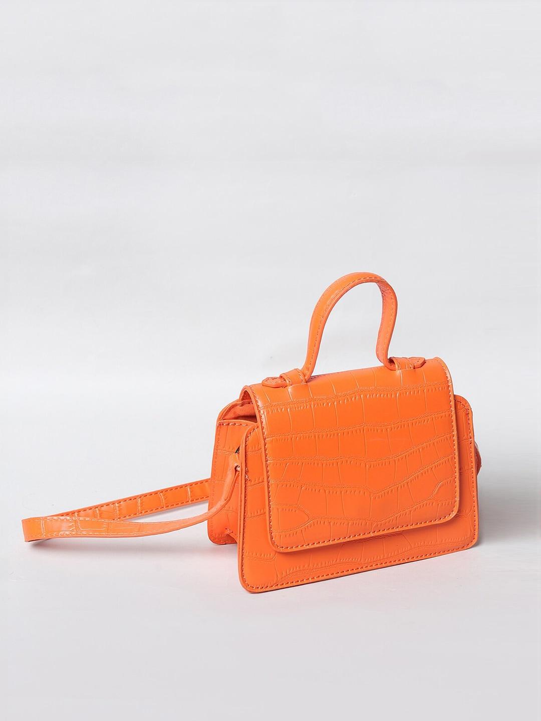 only-orange-oversized-structured-satchel-with-tasselled