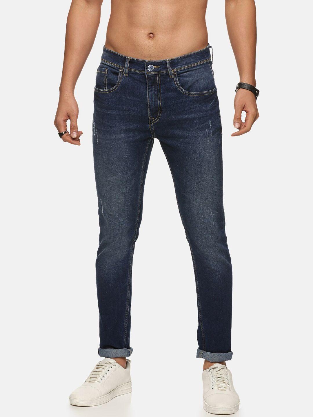 old-grey-men-blue-slim-fit-low-distress-light-fade-stretchable-cotton-jeans
