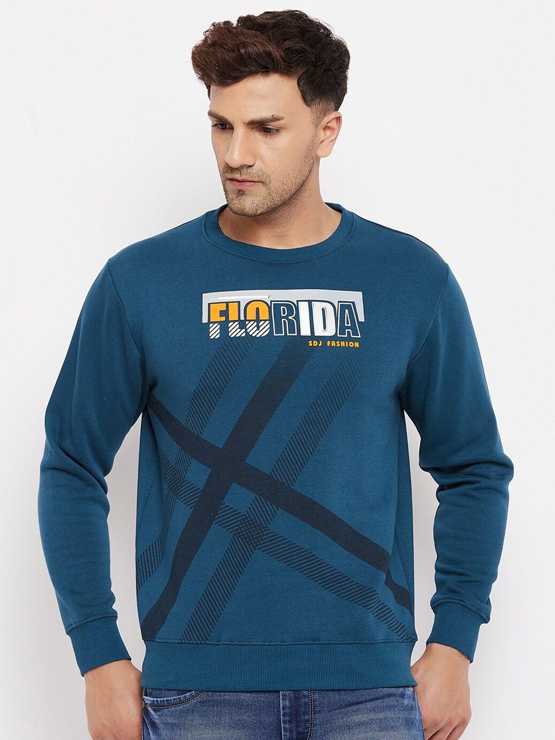 duke-men-teal-printed-fleece-sweatshirt